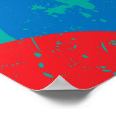 Rock Star: Grunge Gitarrenmuster Poster (Ecke)