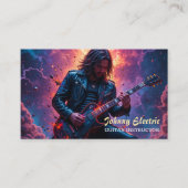 Rock Star Guitar Instructor Visitenkarte (Vorderseite)