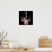Rock Star Guitar Wing Poster (Küche)