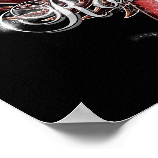 Rock Star Guitar Wing Poster (Ecke)