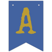 Rock Star Happy Birthday Party Banner Blue Gold (Zweite Fahne)