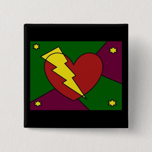 Rock Star Heart Button (Vorderseite)