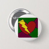 Rock Star Heart Button (Vorne & Hinten)