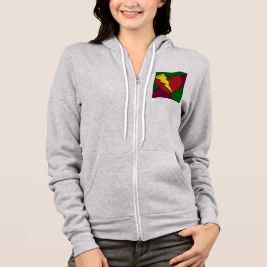 Rock Star Heart Hoodie (Vorderseite)