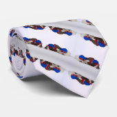 Rock Star Hunde Satin Streifen auf Perle Krawatte (Gerollt)