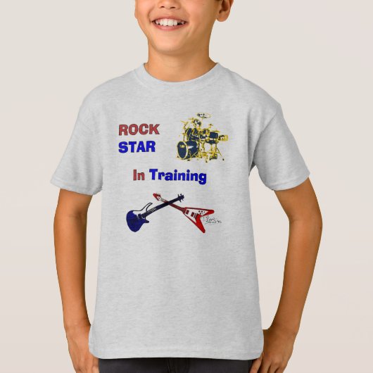 Rock Star im Training T-Shirt (Vorderseite)