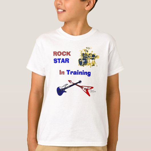 Rock Star im Training T-Shirt (Vorderseite)