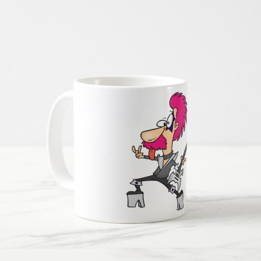 Rock Star Impersonator Rocker Musiker Kaffee Tasse (Vorderseite Links)