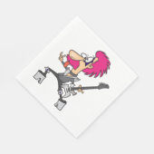 Rock Star Impersonator Rocker Musiker Napkins Serviette (Ecke)