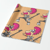 Rock Star Impersonator Rocker Wrapping Paper Geschenkpapier (Ungerollt)