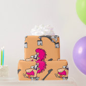 Rock Star Impersonator Rocker Wrapping Paper Geschenkpapier