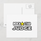 Rock Star Judge Postkarte (Vorne/Hinten)