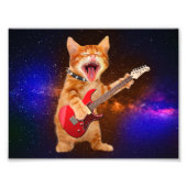 Rock-Star-Katze Fotodruck (Vorne)