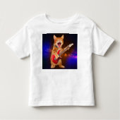 Rock-Star-Katze Kleinkind T-shirt (Vorderseite)