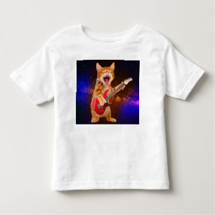 Rock-Star-Katze Kleinkind T-shirt