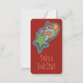 Rock Star Kid's Doodle School Valentine Mitteilungskarte (Vorderseite)