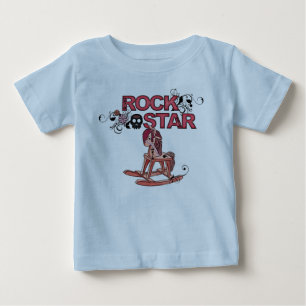 Rock star lustiges Rockpferd Baby Outfit T-shirt