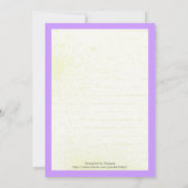 Rock star mädchenhafte Gitarre Geburtstag Einladung (Rückseite)