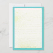 Rock star mädchenhafte Gitarre Geburtstag Einladung (Rückseite)