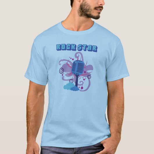 Rock Star Microphone T - Shirt (Vorderseite)