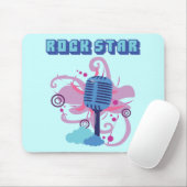 Rock-Star-Mikrofon Mousepad (Mit Mouse)