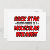 Rock Star ... Molekularbiologe Postkarte (Vorne/Hinten)