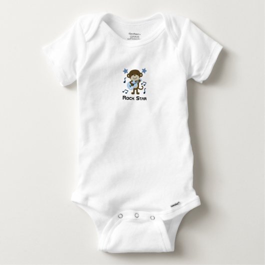 ROCK STAR MONKEY BABY T-SHIRT (Vorderseite)