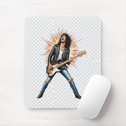 Rock star mousepad (Mit Mouse)
