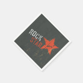 Rock Star Music Paper Napkins Serviette (Ecke)
