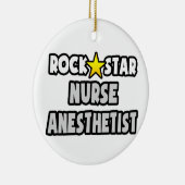 Rock Star Nurse Anästhesist Keramikornament (Rechts)