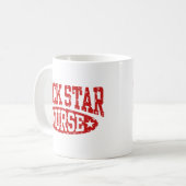 Rock Star Nurse Kaffeetasse (Vorderseite Links)