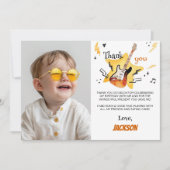 Rock Star One Rocks Vielen Dank, dass Sie am 1. Ge Dankeskarte (Vorderseite)