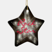 "Rock Star"-Ornament Keramik Ornament (Rechts)