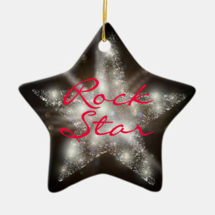 "Rock Star"-Ornament Keramik Ornament