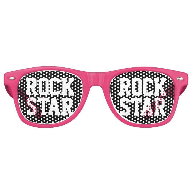 Rock-Star-Party | Sonnenrosa Sonnenbrille (Vorderseite)