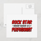 Rock Star Perfusionist Postkarte (Vorne/Hinten)