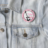 ROCK STAR PINK BIRTHDAY BUTTON - CUSTOM! (Beispiel)