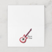 Rock Star Platzkarte (Außenseite Aufgefaltet)