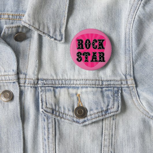Rock Star Plektrum Button (Beispiel)