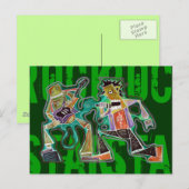 Rock Star Postcard Postkarte (Vorne/Hinten)