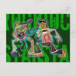 Rock Star Postcard Postkarte