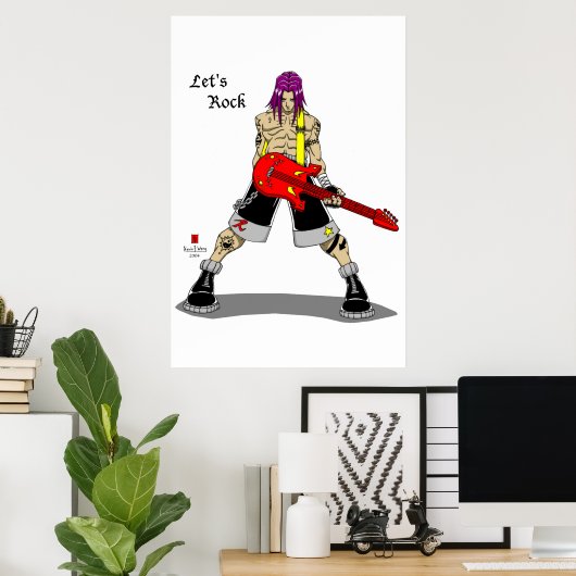 Rock Star Poster (Heimbüro)