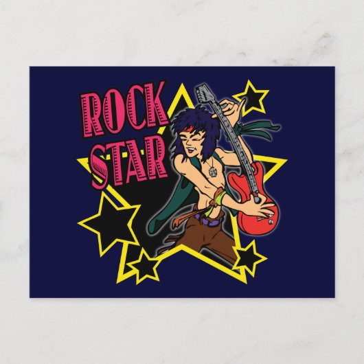 ROCK STAR POSTKARTE (Vorderseite)