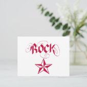 Rock Star Postkarte (Stehend Vorderseite)