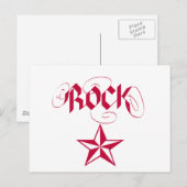 Rock Star Postkarte (Vorne/Hinten)