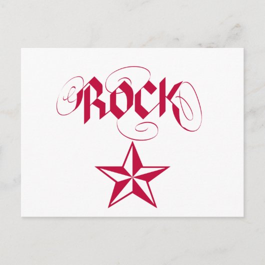 Rock Star Postkarte (Vorderseite)