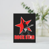 Rock Star Postkarte (Stehend Vorderseite)
