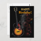 Rock Star Postkarte (Vorne/Hinten)