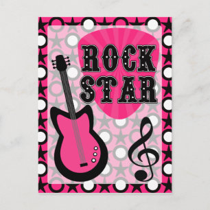 Rock Star Postkarte