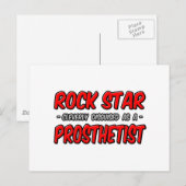 Rock Star Prosthetin Postkarte (Vorne/Hinten)